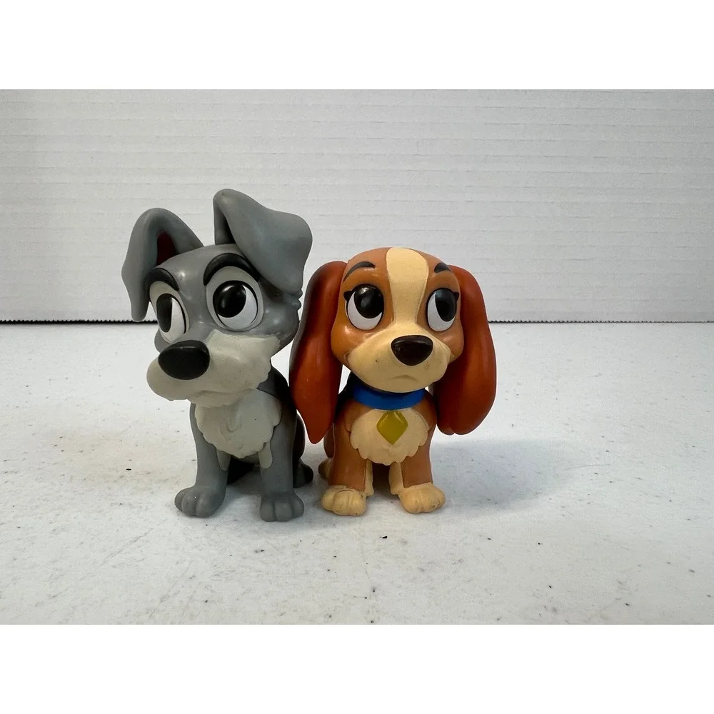 Disney Lady and the Tramp Funko Mini Figure Set Grey Brown Vinyl